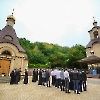 Студенты Ставропольской духовной семинарии молились за Божественной литургией в мужском монастыре