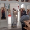 Божественная литургия в Спасо-Преображенском скитy